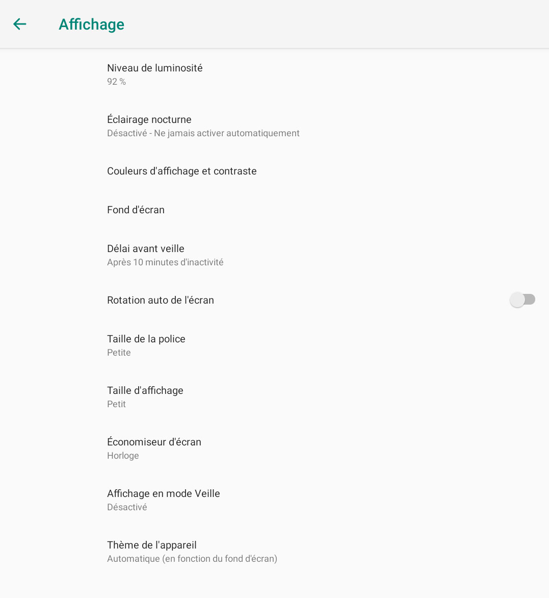 Tablette 2 - Menu